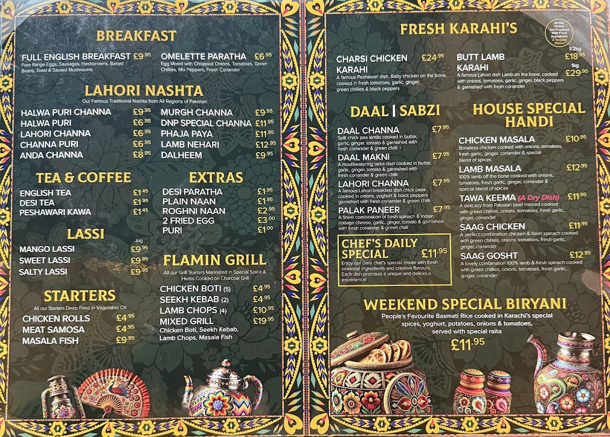 Des N Pardes Restaurant Bradford Menu - Image 5
